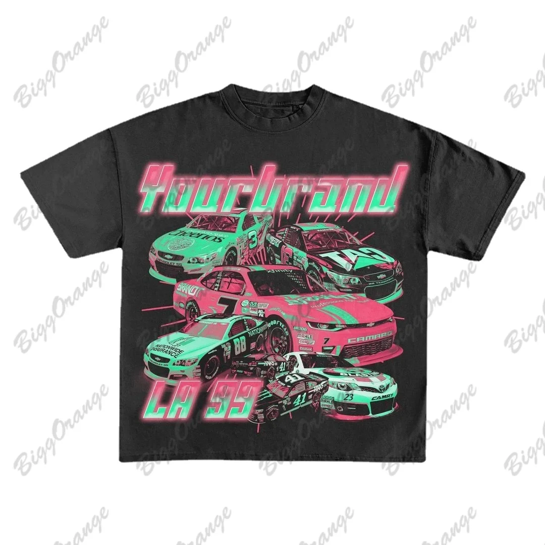 

Car Print Y2k Casual T Shirt for Men Summer 2023 Gym Clothing Men Streetwear Vintage T-shirts Oversize Breathable Men's Tops