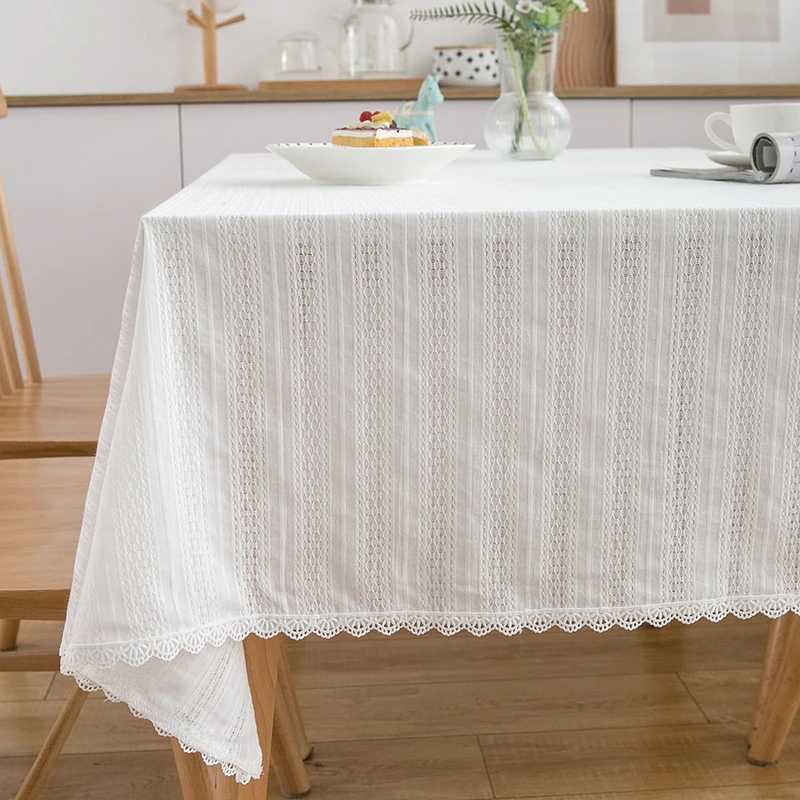 

Little Fresh White Moonlight Lace Table Cloth Dining Table Cloth Tea Table