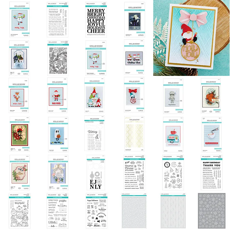 

Metal Cutting Dies Stamps Stencil Hot Foil Christmas Halloween Haunted House Winter Label Maker Photo Album Template Handmade