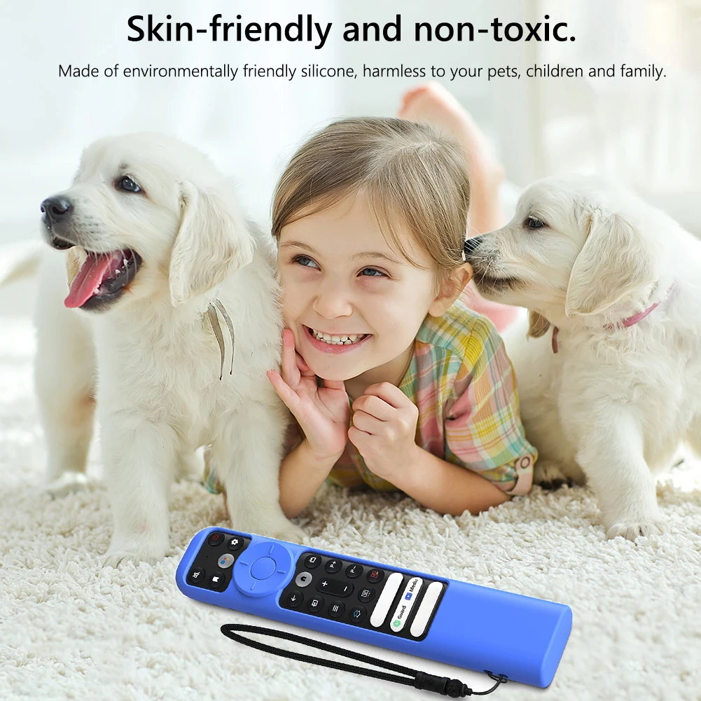 

Силиконовые защитные перчатки, водонепроницаемый ударопрочный защитный ремешок для TCL RC902V FMR1, голосовой пульт дистанционного управления