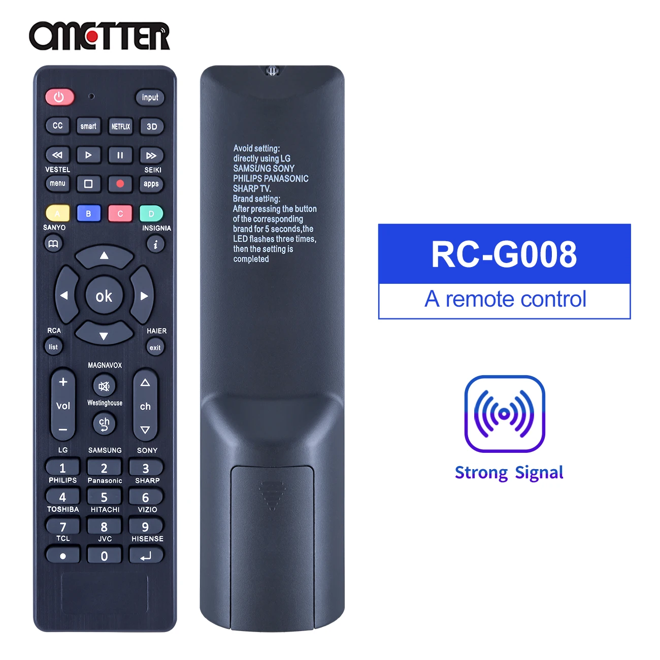

RC-G008 Universal Custom Remote Control for All Brands