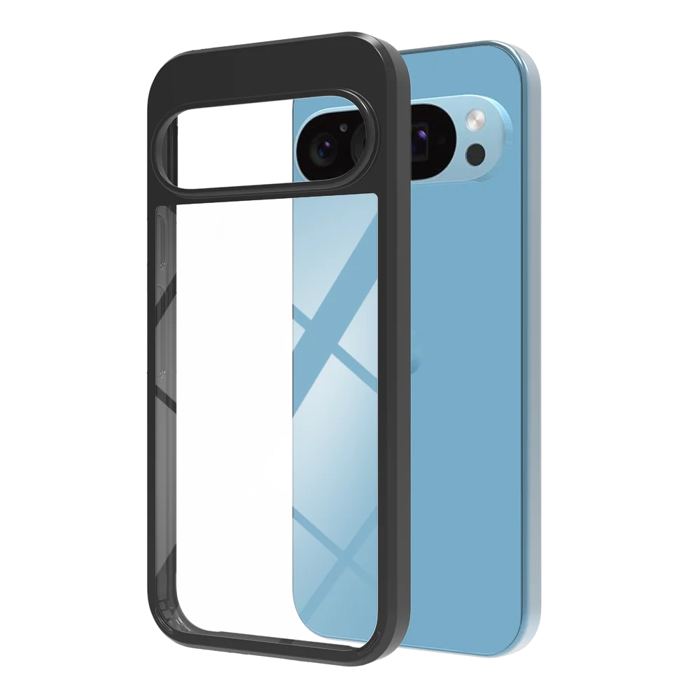 Противоударный акриловый прозрачный жесткий чехол для Google Pixel 9 Pro 8A 8 7A 7 6 нежелтый