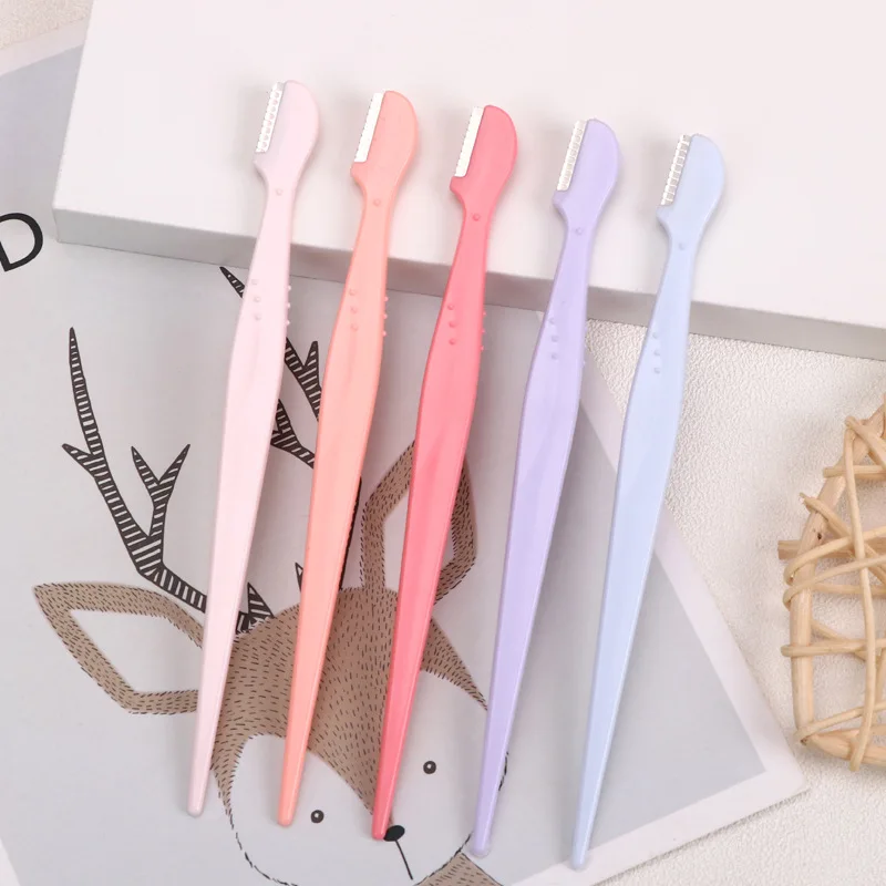 Straight Handle Round Head Eyebrow Trimmer Beauty Tools Begi