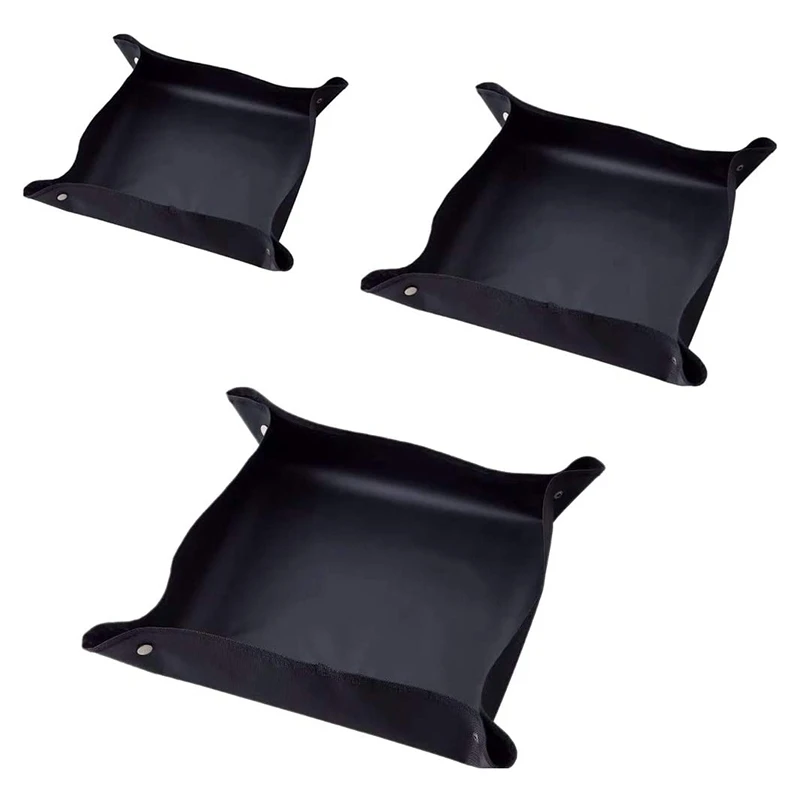 

3 PCS Garden Waterproof Flower Mat Gardening Operation Transplant Mat Indoor Garden Plant Care Black
