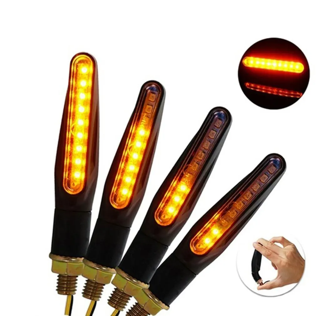 

Universal LED Motorcycle Turn Signal Light 12V IP68 Waterproof Sequential Amber Flasher Blinker Tail Lights Accessories