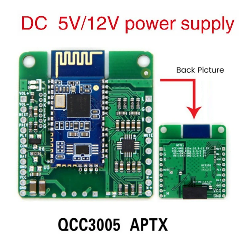 Аудиомодуль QCC3005 с Bluetooth Hi-Fi 5 0 приемник APTX LL без потерь автомобильная плата приема