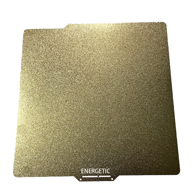 

ENERGETIC Bambu Lab X1 3D Printer Build Plate 257.5x257.5mm Powder Coated Double Side Textured PEI Spring Steel Sheet