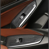 4pcs abs carbon fiber window lift switch button panel cover car styling accessories for honda accord 2018