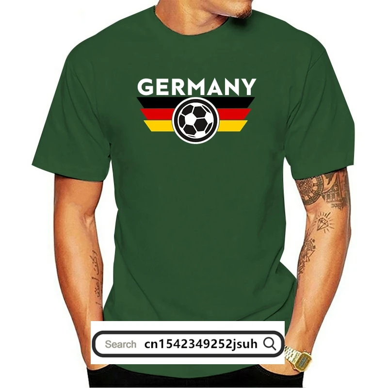 

New 2019 Summer Men'S 100% Cotton Basic Style O Neck T Shirt Germany Jersey Shirt Deutschland World Fussball German Tee Shirts