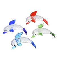 luminous dolphin decor on the table nordic decoration home figurines for the interior animals children action toy