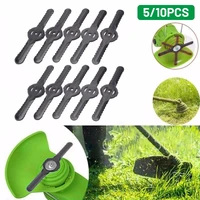 510pcs black plastic blades replacement for garden lawn mowers egrass trimmer cutting head blade trimmer strimmer tools