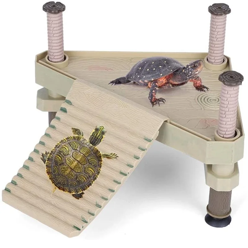 

Turtle Basking Platform Terrapin Dock Brazilian Water Floating Turtle Pier eptile Ramp Platform Aquarium Decor Accesories