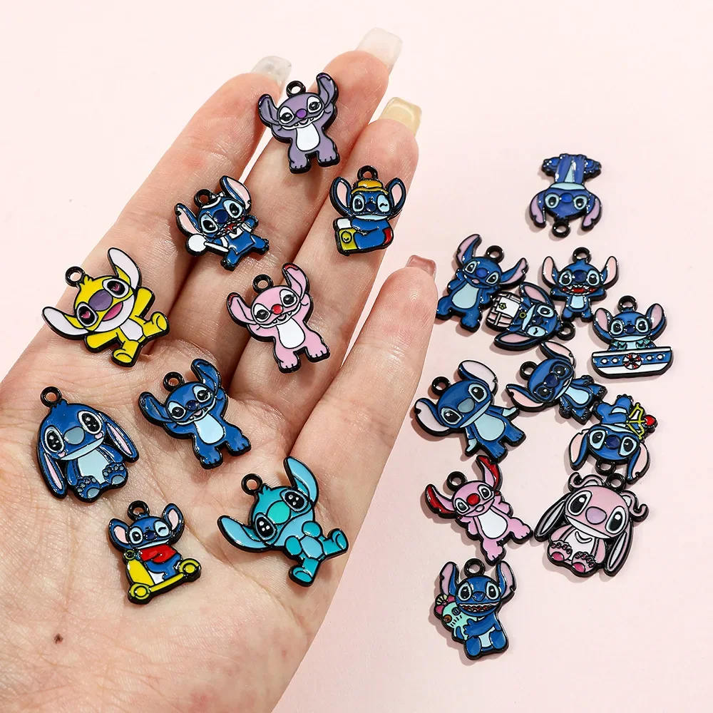 Disney Stitch аниме мультфильм новый кавайный кулон аксессуары для детей DIY ожерелье