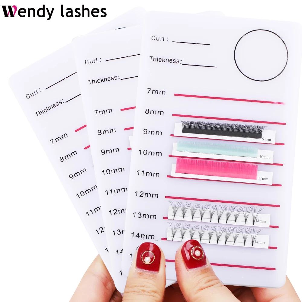Acrylic Lashes Holder Pad Individual Eyelash Tablet Makeup Tools Palette 1pcs Eyelash Pad Lash Extension Glue Pallet Holder Card