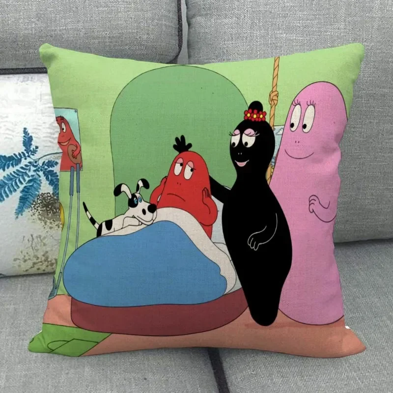 Наволочка Barbapapa на заказ свадебная декоративная хлопково-льняная наволочка для