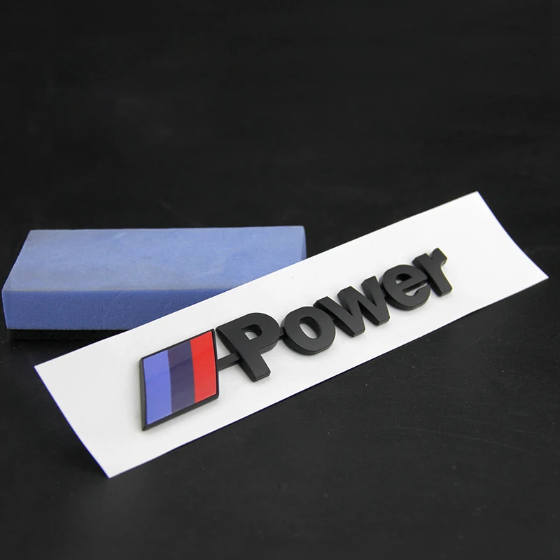 

Металлическая 3d-эмблема M Power, внешнее хромированное украшение для BMW E60 F30 E90 E88 E36 F22, Стайлинг автомобиля, внешние автомобильные аксессуары