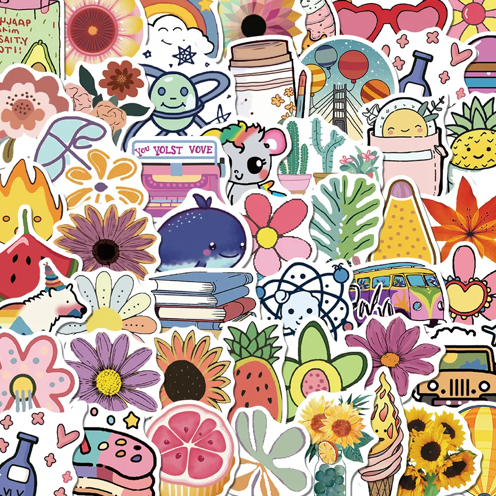 

10/30/50 шт., водонепроницаемые наклейки для скейтборда