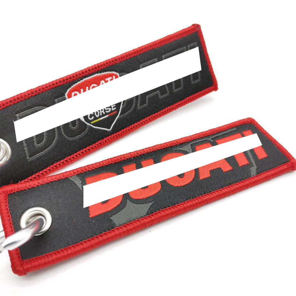 Брелок для ключей с вышивкой из полиэстера и мотоцикла подвесной путешествий