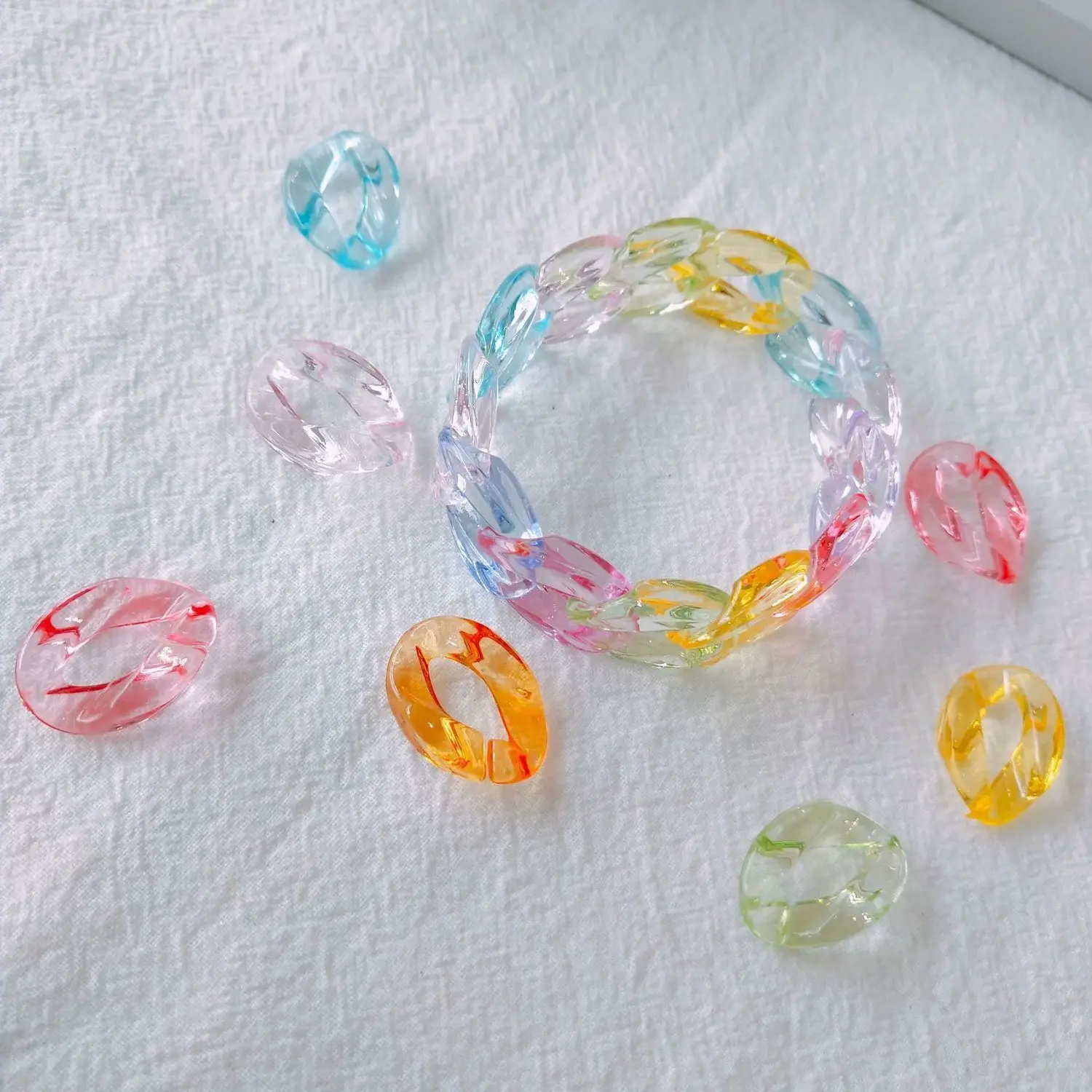 

50 шт., прозрачные пластиковые детали для игрушек-попугаев