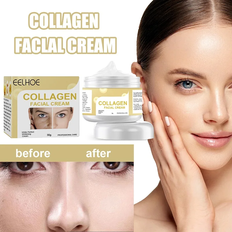 

30g Collagen Face Cream Lifting Whitening Anti-aging Anti Wrinkle Facial Moisturizing Nourishing Cream Firming Face Skin Care