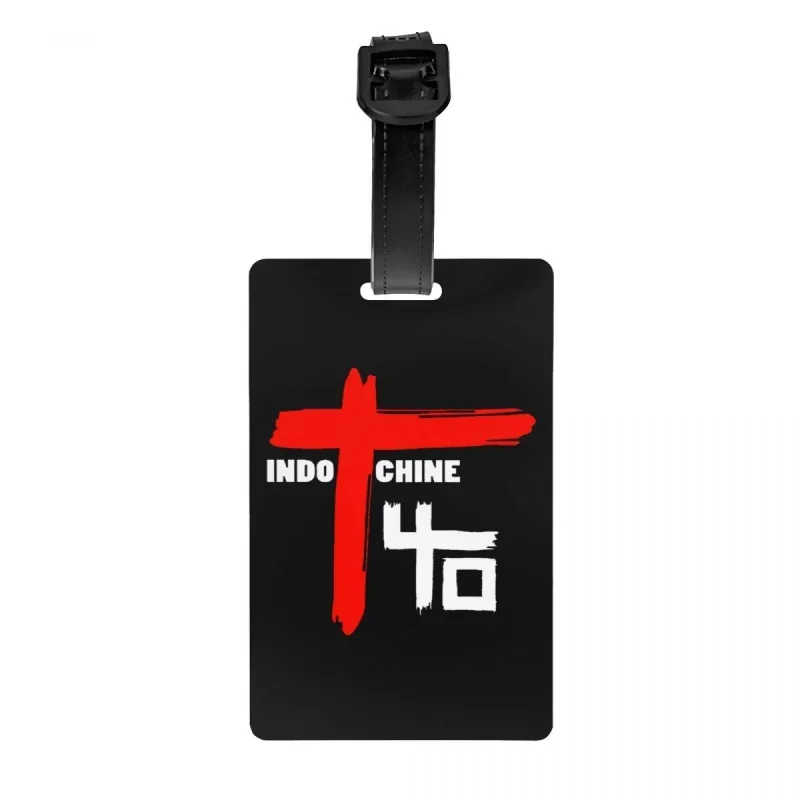 

Пользовательский Индокитайский логотип, поп-рок бирка для багажа с именной картой, крышка для личной безопасности, идентификационная этикетка для чемодана, сумки, чемодана