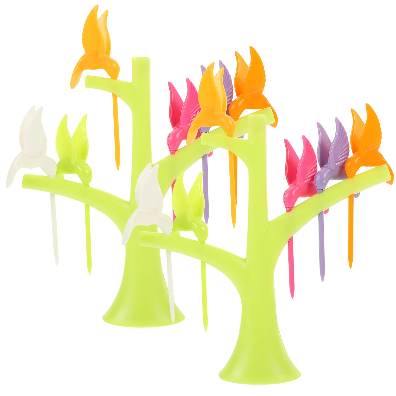 

Sticks Picksparty Bird Appetizer Fruit Adorable Pick Theme Restaurant Reusable Snack Stick Animal Fruits Cocktail