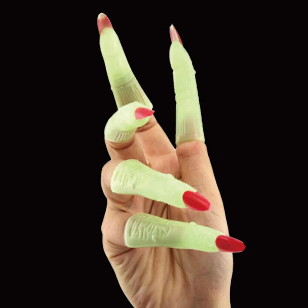 

1PC Props Luminous Party Dress Witches Artificial Nails Dress Sets Tools