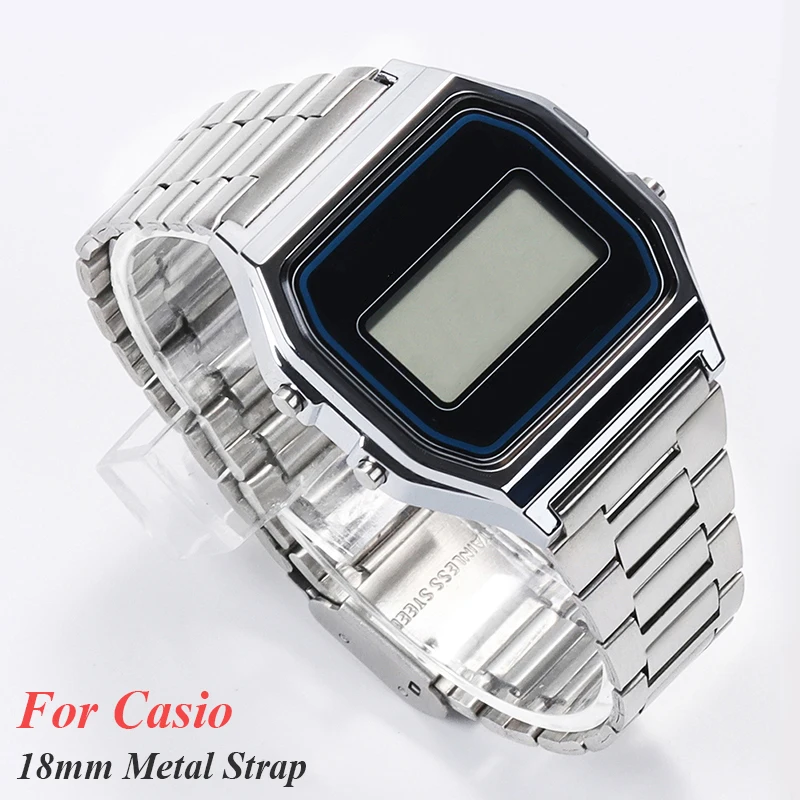 Металлический ремешок для часов Casio F108 F-91W A158W A168 F105 AE1300 AE1200