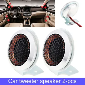Высокоэффективные купольные мини-динамики для автомобильной аудиосистемы, 1,5 дюйма, 180 Вт, 12 В, из алюминиевого сплава, 2 шт.