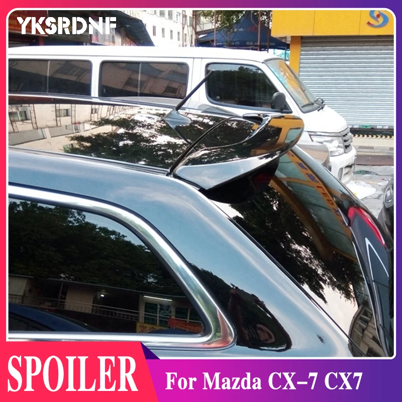 

Автомобильные аксессуары для Mazda CX-7 CX7 спойлер 2008-2014 авто ABS пластиковый Неокрашенный праймер задний Багажник крыло багажника спойлер