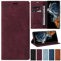 flip wallet skin feel leather case for samsung galaxy s22 s21 s20 plus ultra fe s10e s10 s9 s8 plus a12 a13 a50 a51 a52 a52s a53