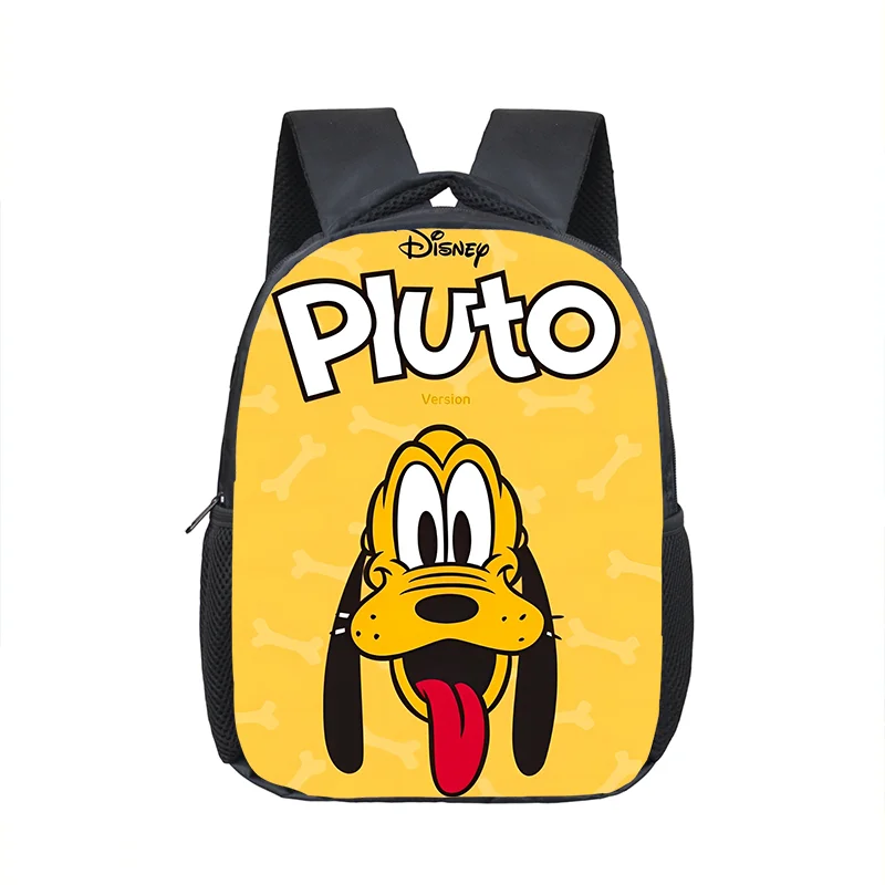 12 inch Disney Pluto Dog School Bag Kindergarten Children School Backpack Cartoon Girl Boy Primary Bookbag Backpack Mochila