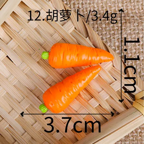 Миниатюрные овощи из растительного волокна