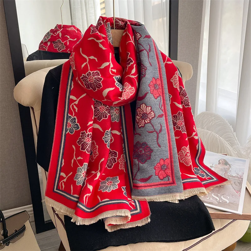 

Роскошный кашемировый шарф дизайнерское теплое одеяло из пашмины женский платок Bufanda модный хиджаб женские шали и палантины шарфы из пашмины