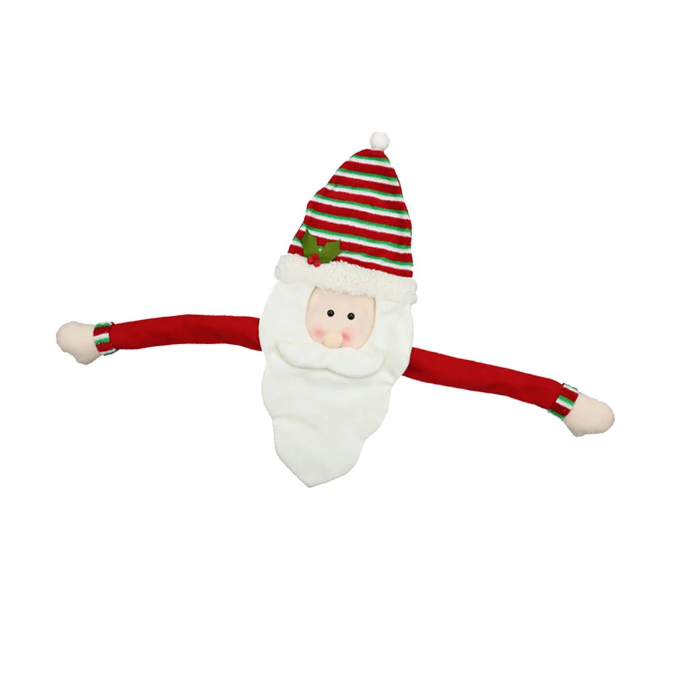 

Christmas Tree Topper Santa Claus Hugger Winter Hanging Ornament Wonderland Party Plush Christmas Holiday Home Décor