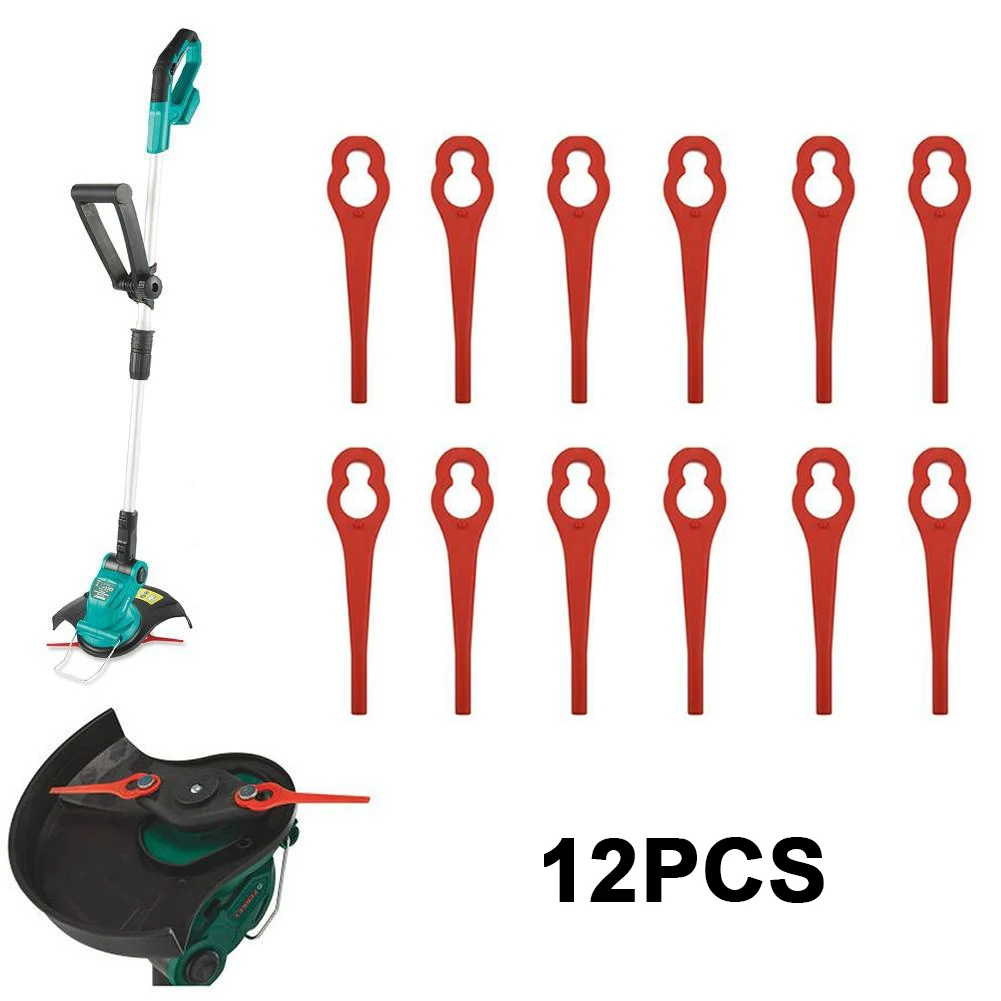 

12pc Plastic Blades For Ferrex Aldi FAR 20-1 97699 2002706 FE220 Grass Trimmers Brush Cutter Head Blades Garden Spare Part