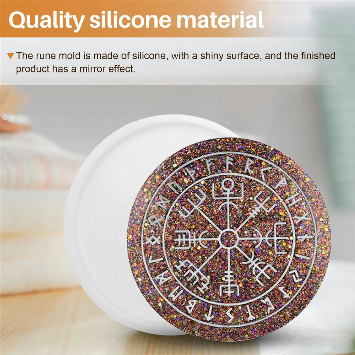 Форма для набора рун смоляная форма гадания силиконовая рунного компаса подноса
