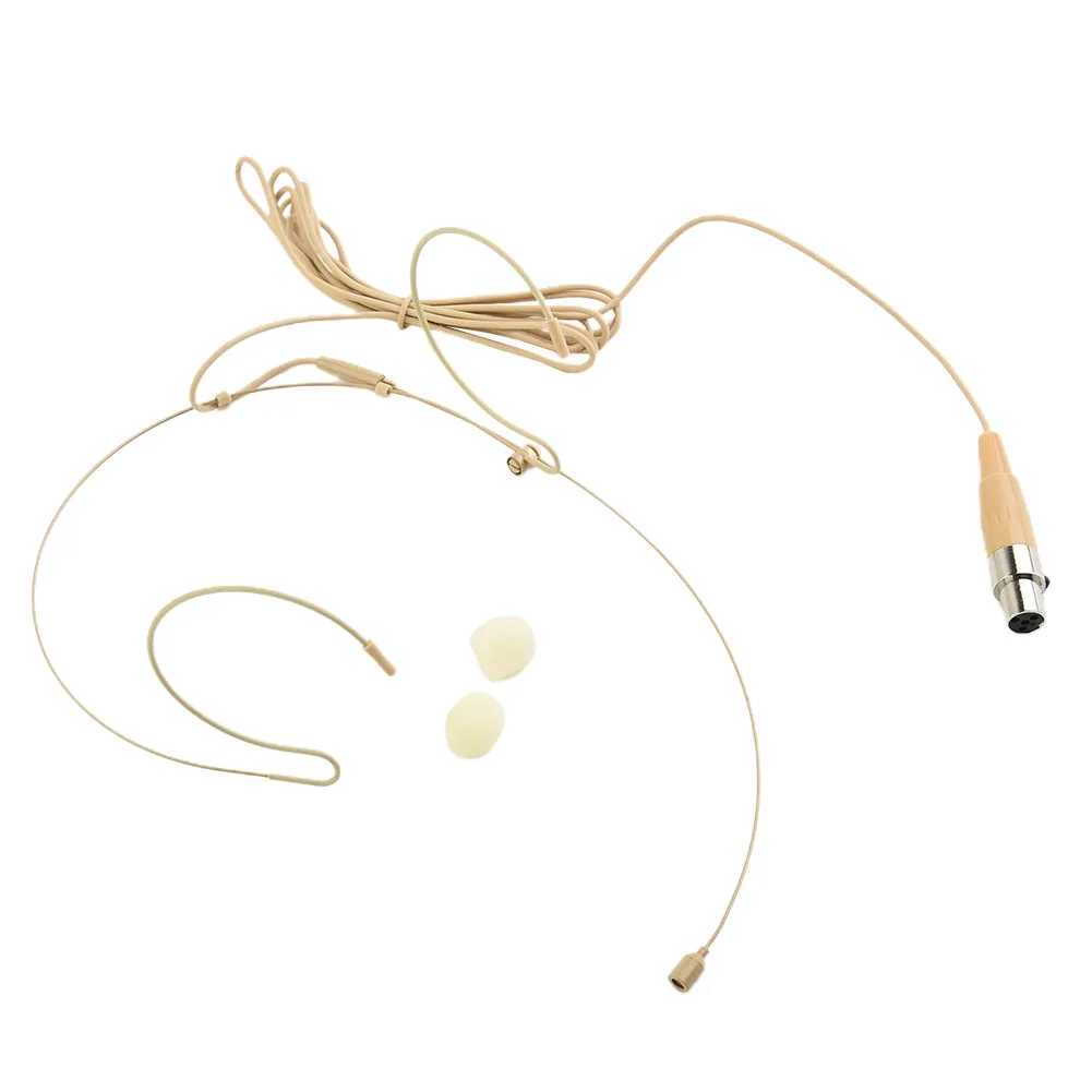 

Microphone Wireless Ear Hook Musical Instruments Micr Cover Omnidirectional Steel Made Ear-hang 4-pin XLR Connector Pro Audio