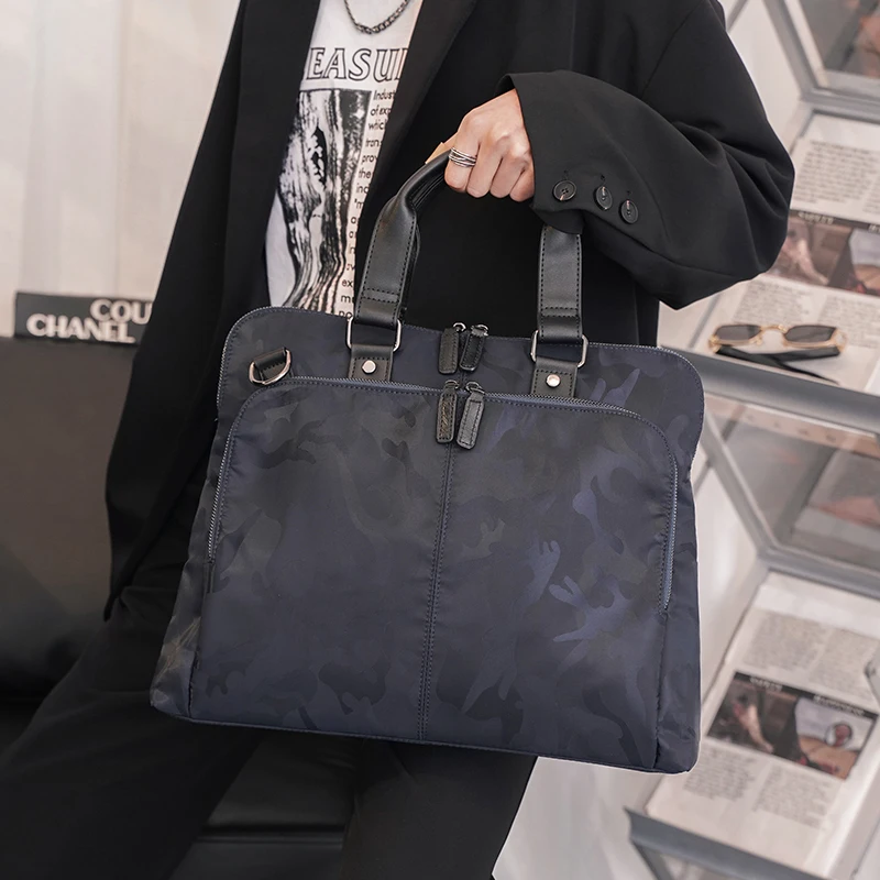 

Сумка-тоут Мужская камуфляжная, модная вместительная сумочка на плечо, повседневный деловой клатч для Ipad