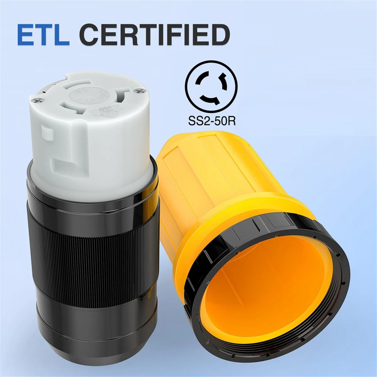 Шнур питания на 50 ампер для автофургона с крышкой блокировки загрузки 125/250 В