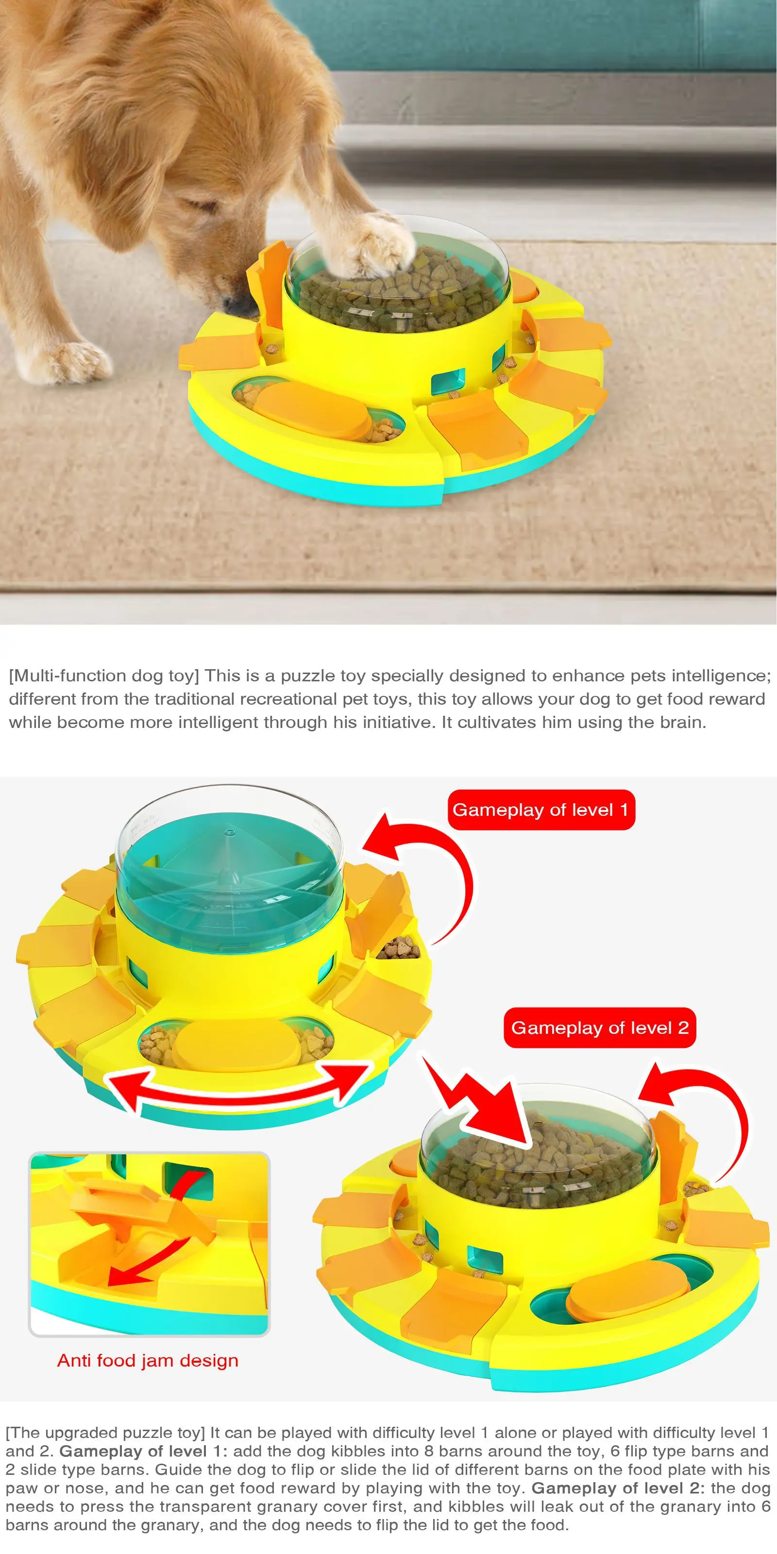 Игрушка-головоломка для собак Уровень 2 игрушки утечки домашних животных утечка