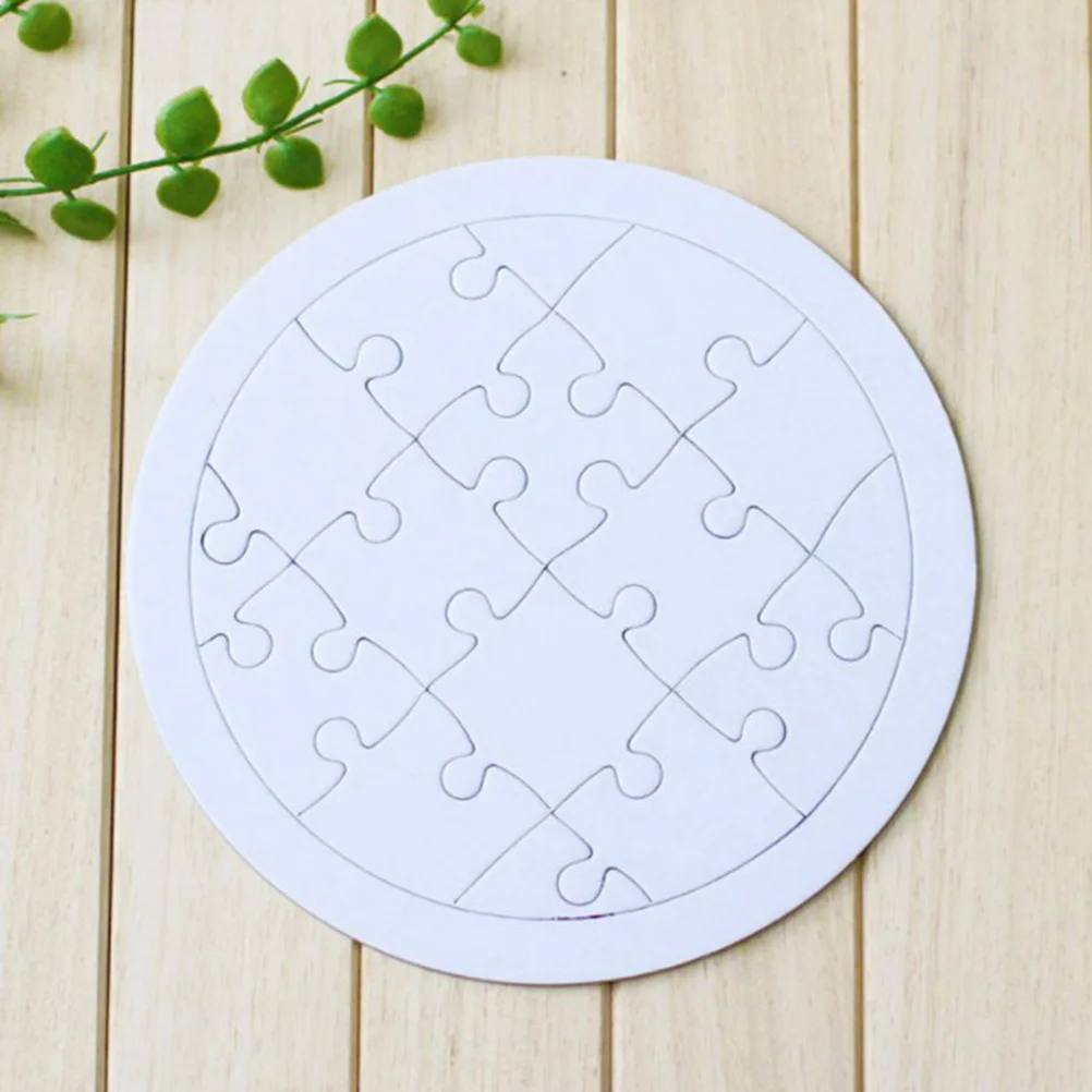 Puzzles Blank Puzzlejigsaw Pieces Painting Kids Hearton Drawing Your Own Write Shaped White Color Sublimation Make Diy All Child images - 6