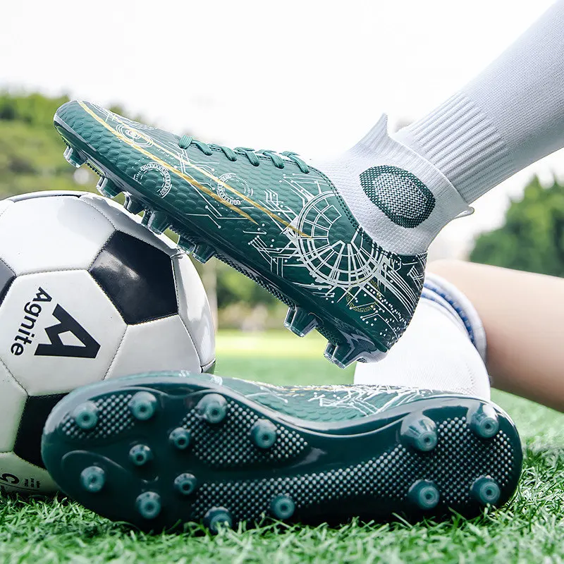 Professional High-top Men's Football Boots High-quality Breathable  Soccer Shoes For Men Non-slip Women Football Training Shoes