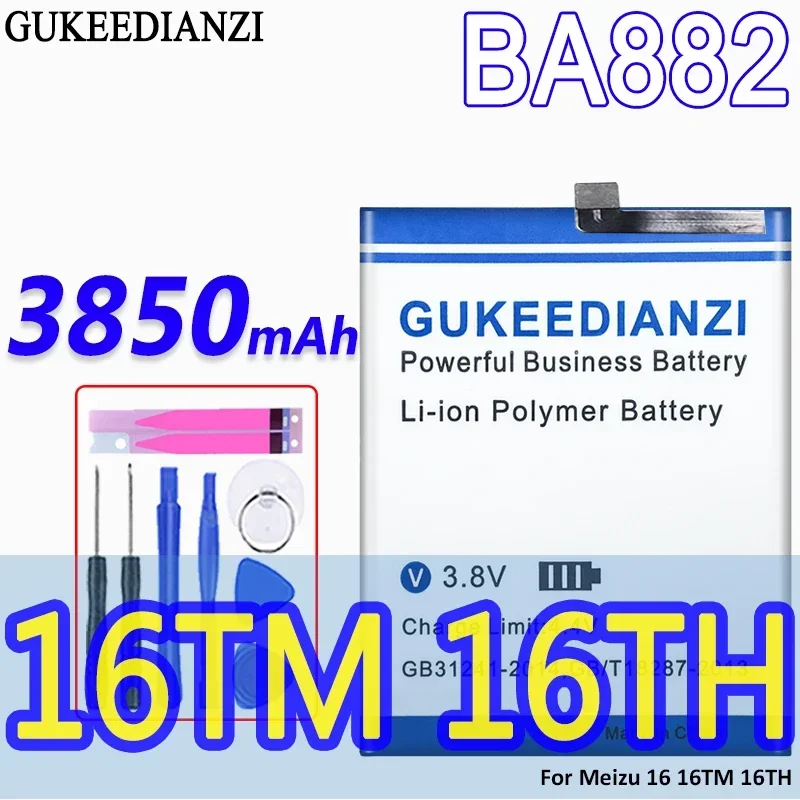 Аккумулятор GUKEEDIANZI большой емкости BA882 3850 мАч для Meizu 16 16TM 16TH аккумуляторы