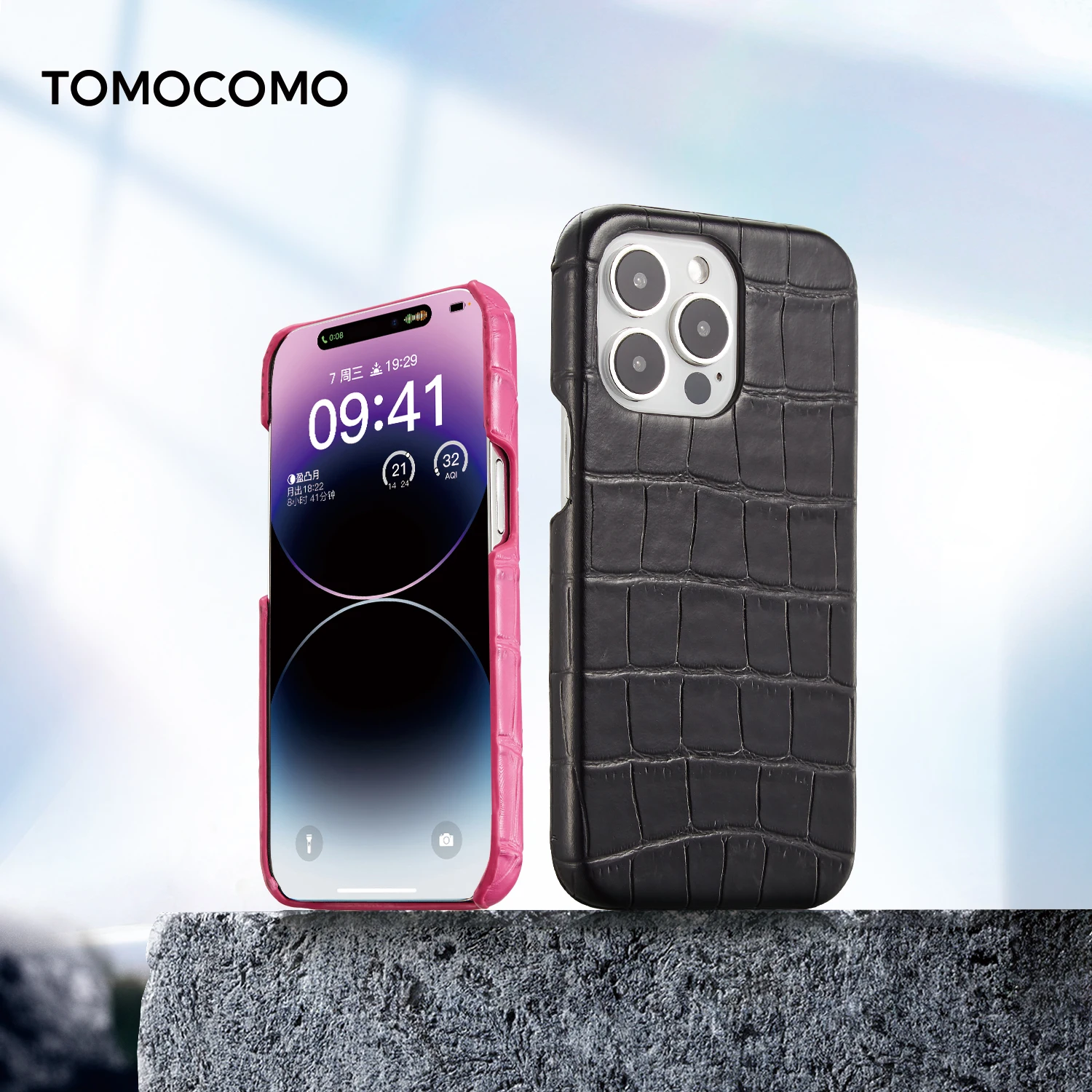 

Luxury Crocodile Grain Leather Phone Case Cover For Iphone 11 12 13 14 Pro Max Mini 7 8 Plus XS XR Shockproof Back Case Coque