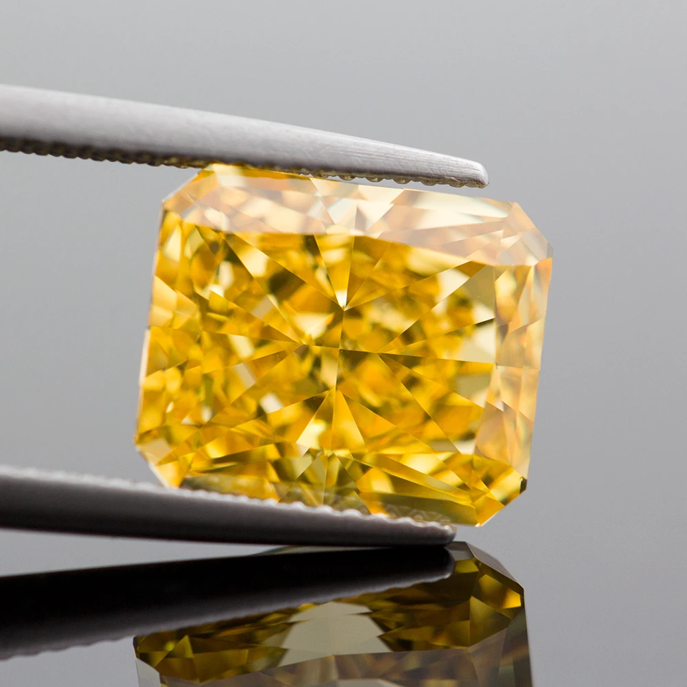 Фото Камни из высокоуглеродистого циркония, 4 к, желтого цвета №3