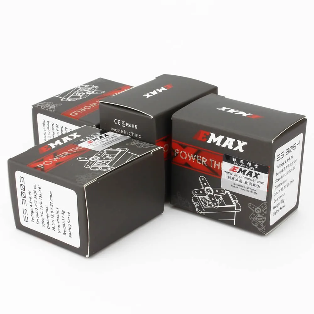 EMAX ES3053 17g пластиковый/металлический аналоговый/цифровой сервопривод для F3A 3D RC