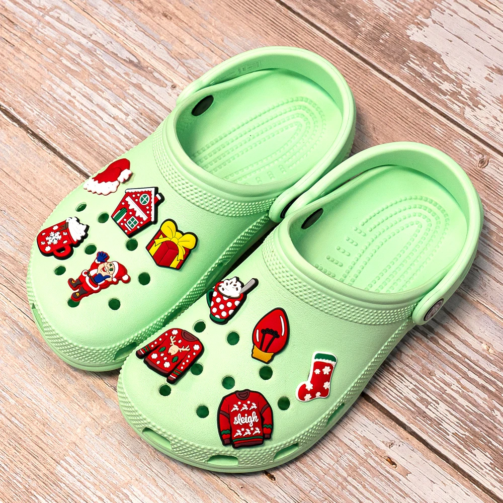 100 шт. аксессуары для обуви в рождественском стиле