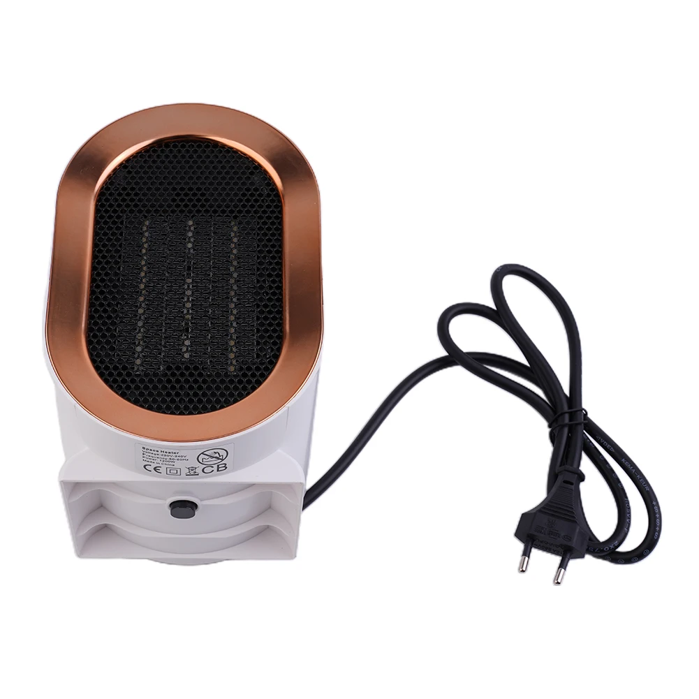

Electric Heater 1200W Heater For Home Office Portable Desktop Warm Air Heater European Standard 230V Heater Ceramic Heating