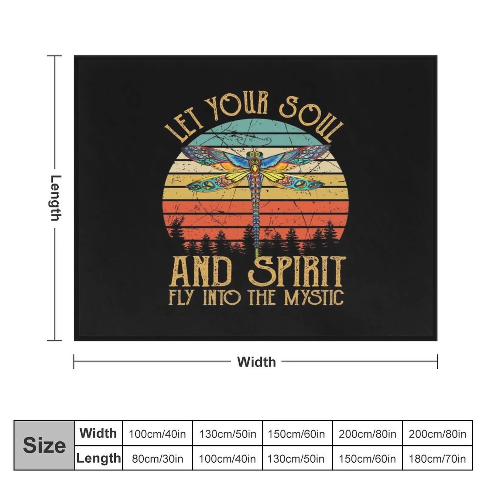 Пусть ваша душа и дух летят в Мистик Стрекоза бросать одеяло зимние кровати кайды